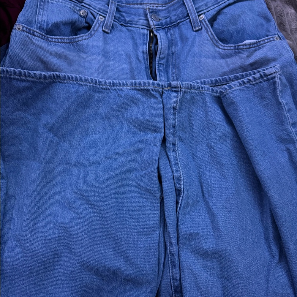 Levi's Blue High-Waist Denim Jeans